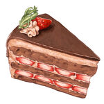 巧克力草莓夹心蛋糕