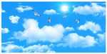 蓝天白云