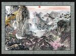 山水国画风景图