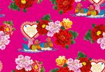 浪漫花卉爱心图案设计