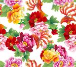 多彩花卉图案