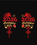 2026春节精美静电玻璃贴花