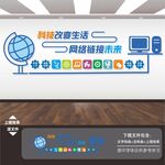 电子阅览室文化墙