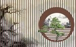 中式圆窗景雅致古韵浓