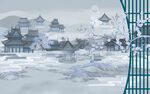 水墨江南古建筑风景图