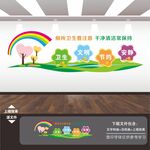 公共厕所卫生间宣传标语文化墙