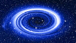 蓝色梦幻星空漩涡景观