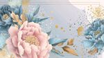 梦幻花卉背景图