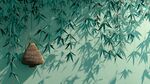 竹林下的草编风铃