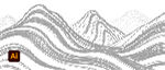 黑白点状山