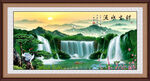 瀑布山水幕墙