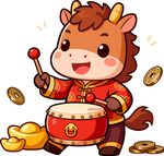 可爱卡通小马形象