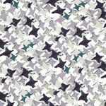 蓝白花卉图案纹理背景