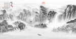 国画水墨山水