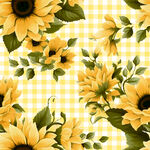 向日葵黄格背景图案