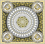 精美复古圆形花纹图案