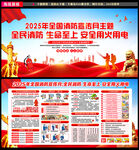 2025消防月展板