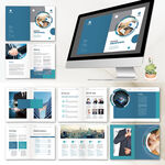 商业宣传册模板杂志indd模板