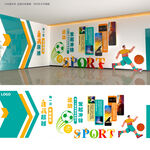 健身运动俱乐部文化墙