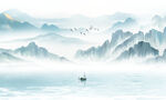 山水水墨画