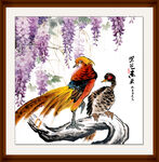 紫藤装饰画