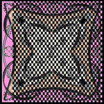 复古风几何图案装饰方巾