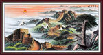 万里长城国画山水