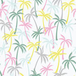 多彩棕榈树图案背景