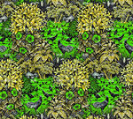 黄绿交织植物图案纹理