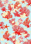 海洋风珊瑚海星图案背景