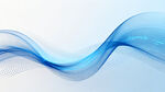 蓝色动感波浪背景图