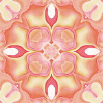 梦幻渐变对称几何图案