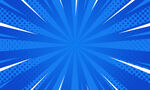 蓝色放射状背景图案