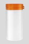 橙色盖子白色保健品瓶