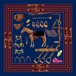 复古风马具装饰图案设计