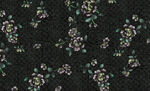 黑色底花卉图案布料