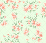 清新粉色花卉图案背景