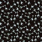 黑色背景上的简约飞鸟图案