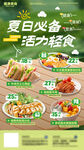 轻食美食推荐海报