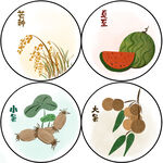 24节气芒种夏至小暑大暑节气图