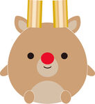 可爱卡通小鹿形象