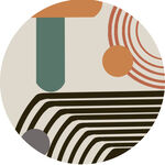 抽象几何圆形图案设计