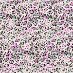 粉色豹纹花卉图案纹理