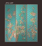 花鸟屏风浮雕 