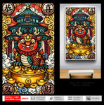 中式财神装饰画