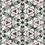 花卉几何图案无缝背景图