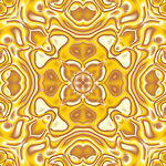 金色对称花纹图案