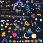 插地LED灯 节日亮化设计素材