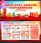 2025全国消防日展板