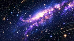 紫色宇宙星空